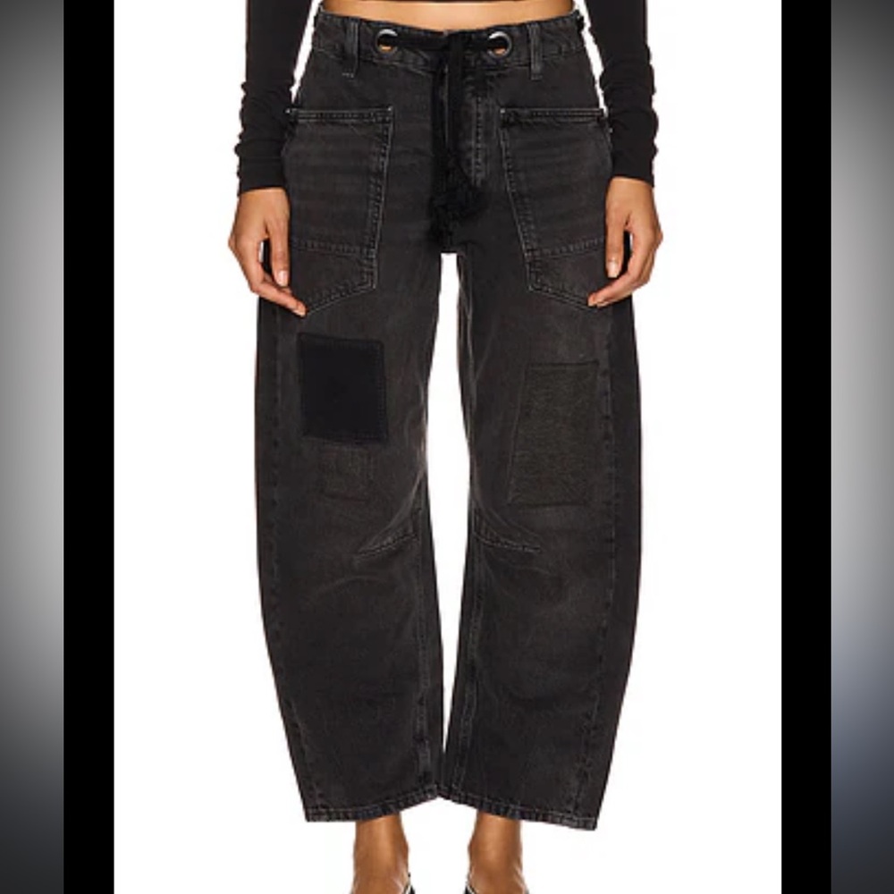 Free People We The Free Moxie Pull-On Barrel Jeans